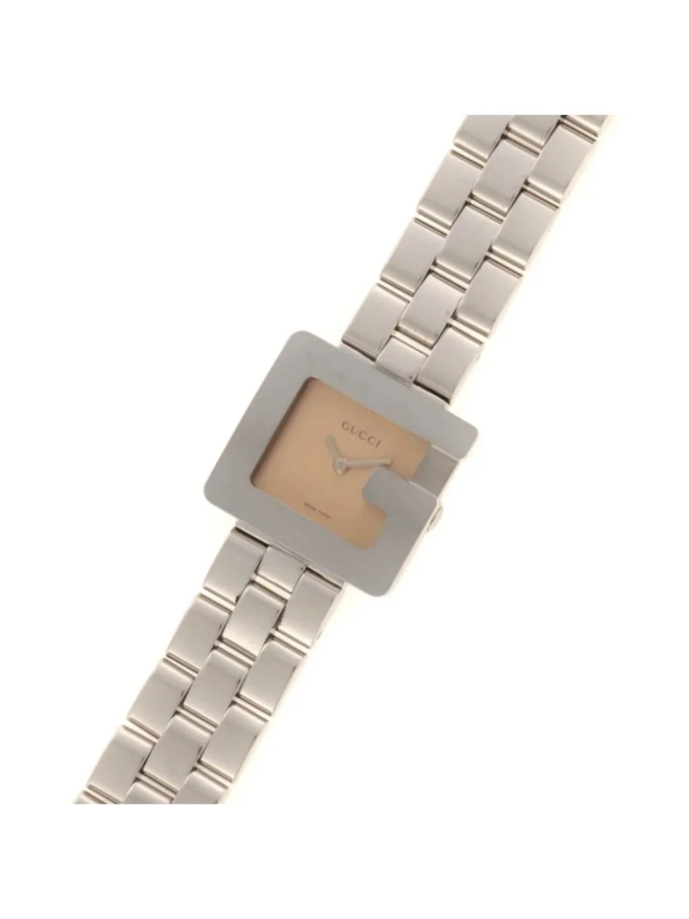 Gucci G Square Watch Stainless Steel Pink Dial Quartz